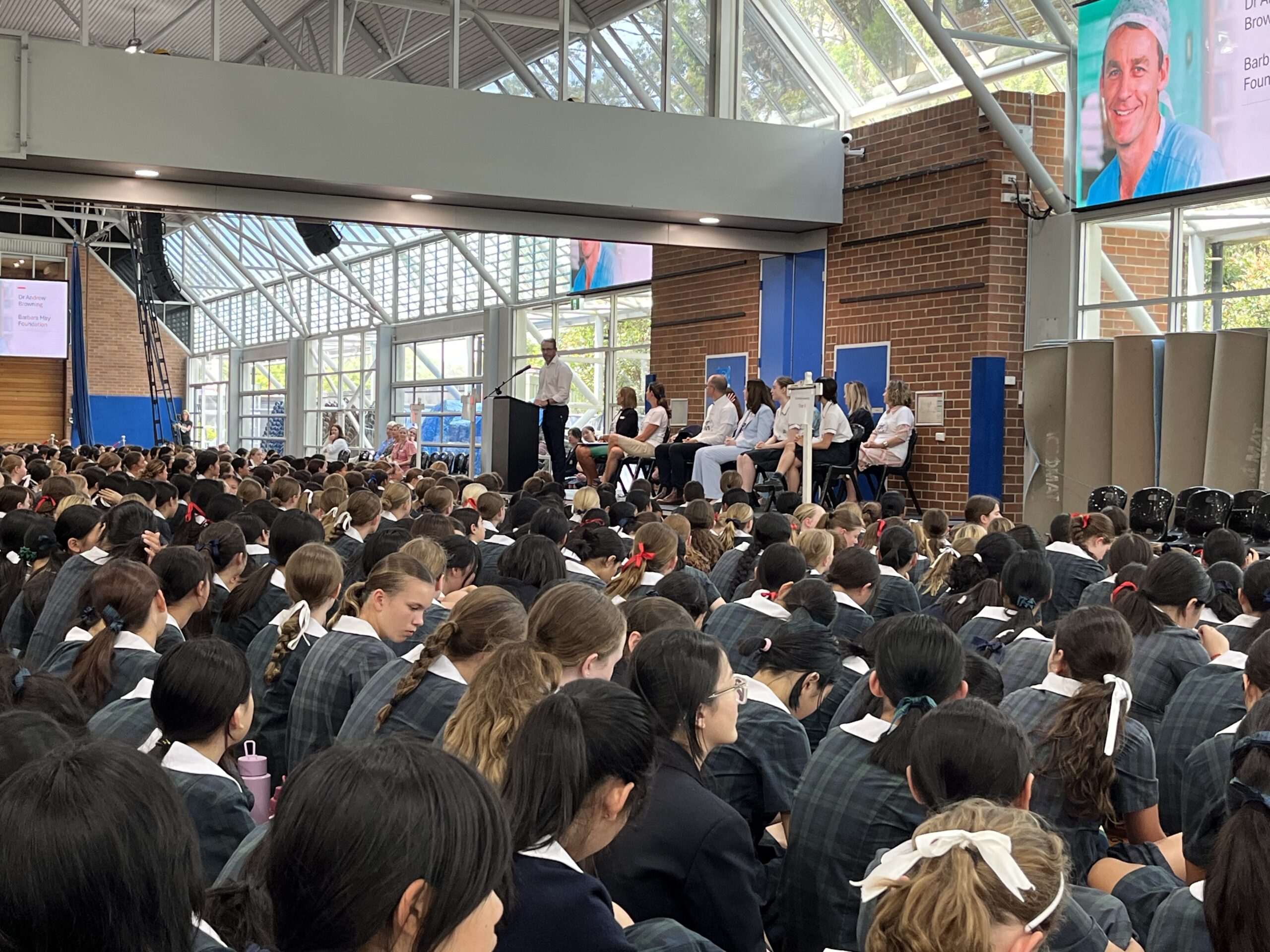 Barbara May Foundation visits Pymble Ladies' College